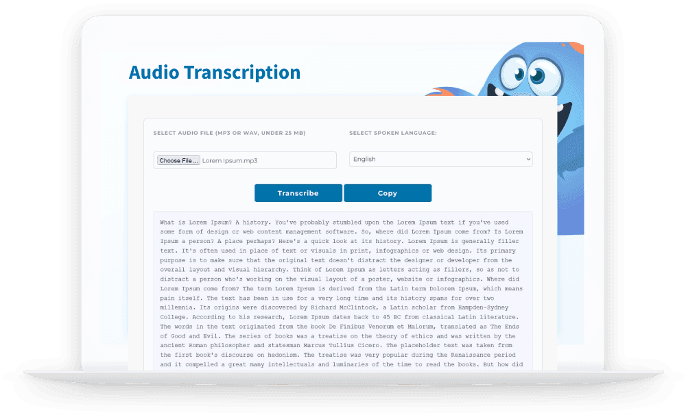Audio Transcription - ZappiTask Audio Transcription - ZappiTask